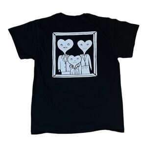 Rare Ritt Momney Black Graphic T-Shirt Size Medium‎ Indie Pop Htf Band Merch